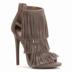 Candies Fringe Heels